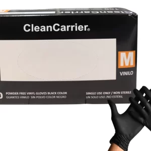 GUANTES CC TALLA M DE VINILO NEGRO