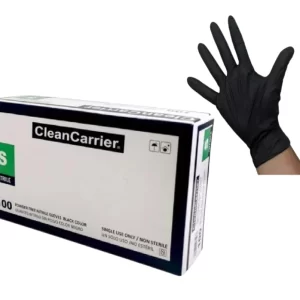 GUANTES CC TALLA S DE NITRILO NEGRO