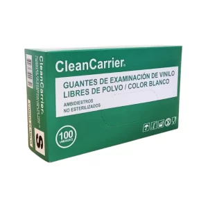 GUANTES CC TALLA S VINILO SIN POLVO BLANCO