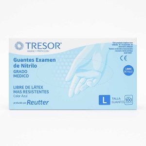 GUANTES TRESOR/REUTTER TALLA L DE NITRILO AZUL