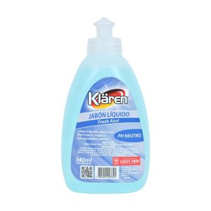 JABON LIQUIDO KLAREN 340ML FRESH AZUL
