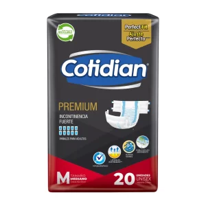 PAÑAL COTIDIAN 20 UNIDADES TALLA M PREMIUM
