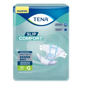 PAÑAL TENA SLIP 10 UNIDADES TALLA M COMFORT (76187)