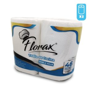 TOALLA DE PAPEL FLORAX 2 ROLLOS ECONOMICA