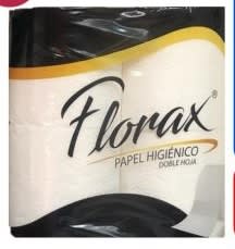 PAPEL HIGIENICO FLORAX DOBLE HOJA 4 ROLLOS