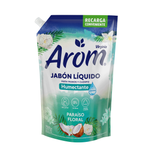 JABON LIQUIDO AROM 750 ML PARAISO FLORAL